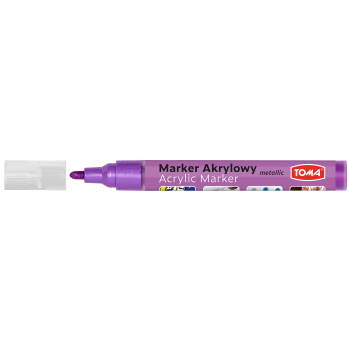 TOMA MARKER AKRYLOWY METALIK FIOLETOWY